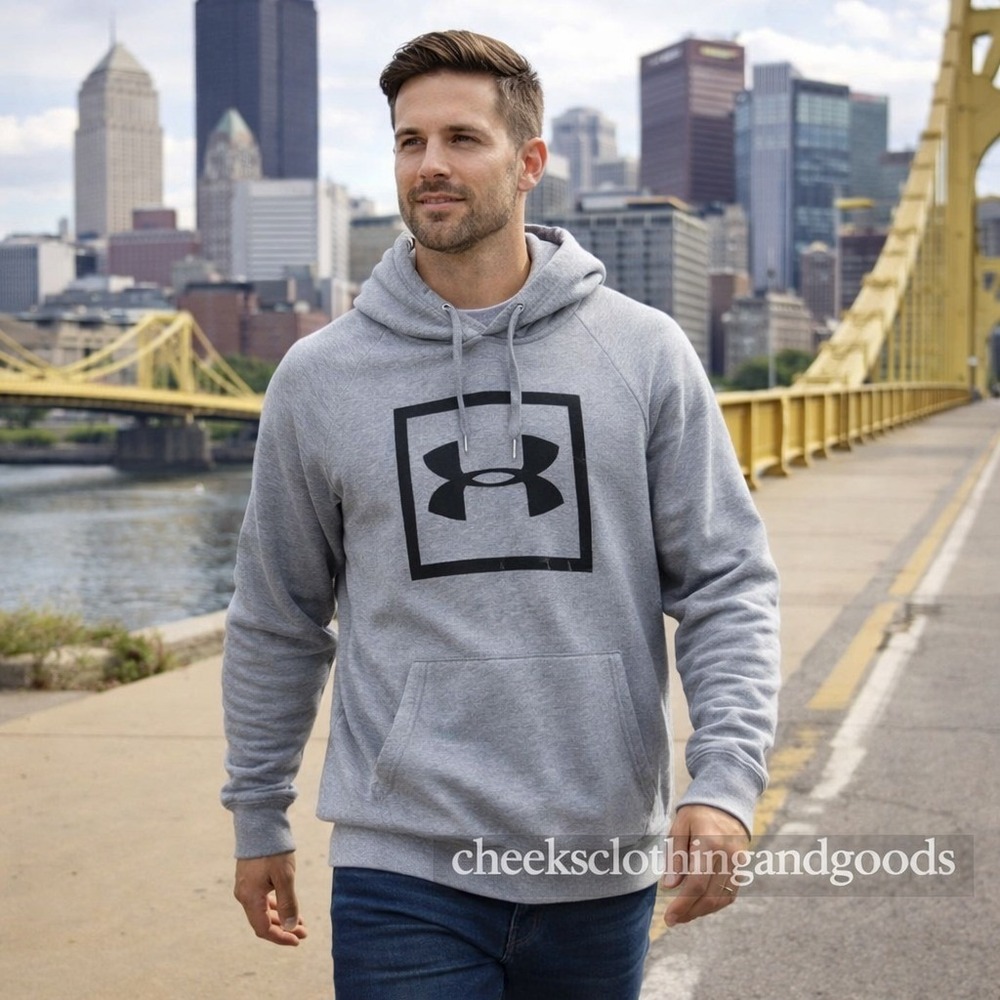 Under Armour Gray Hoodie Men's MEDIUM
